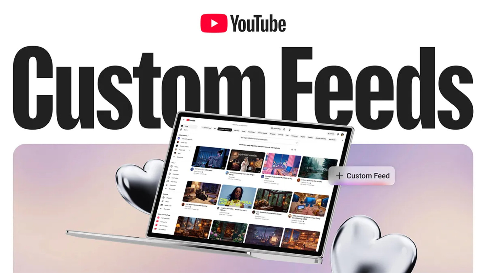 YouTubes Custom Feeds visas i plattformens officiella material