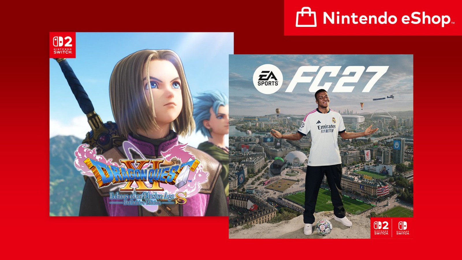EA Sports FC 27 visas i en officiell bild från Nintendo Switch 2